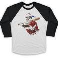 Dominican Republic Santa Christmas Baseball Beisbol Baseball Raglan Shirt Dominican Republic Santa Christmas Baseball Beisbol Baseball Raglan Shirt