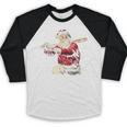 Dominican Santa Christmas Beisbol Baseball Dominicano Baseball Raglan Shirt Dominican Santa Christmas Beisbol Baseball Dominicano Baseball Raglan Shirt