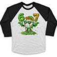 Drip Baseball Irish Shamrock St Patricks Men Boy Kid Baseball Raglan Shirt