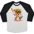 Drippy Pizza Baseball Slice Cartoon Sports Food Baseball Raglan Shirt Drippy Pizza Baseball Slice Cartoon Sports Food Baseball Raglan Shirt