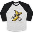 Lets Go Bananas Baseball Retro Sports Boys Kids Men Youth Premium Tri-Blend Baseball Raglan Shirt