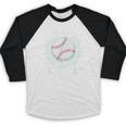 Grammy Of The Birthday Boy Baseball Player Birthday Baseball Raglan Shirt