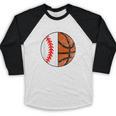 Granny Of Ballers Baseball Basketball Grandma Granny Baseball Raglan Shirt