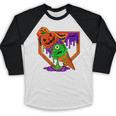 Halloween Baseball Ice Cream Drip Boys Girls Youth Baseball Raglan Shirt Halloween Baseball Ice Cream Drip Boys Girls Youth Baseball Raglan Shirt