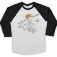 Halloween Boys Batting Skeleton Baseball Baseball Raglan Shirt Halloween Boys Batting Skeleton Baseball Baseball Raglan Shirt