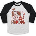 Happy 100 Days Of School Baseball Football PE Teacher Baseball Raglan Shirt Happy 100 Days Of School Baseball Football PE Teacher Baseball Raglan Shirt