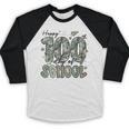 Happy 100th Day Of School Baseball Camo Boys Kids Toddler Baseball Raglan Shirt