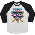 Happy 6733 Days Of School Baseball Drip 100th Day Of School Baseball Raglan Shirt Happy 6733 Days Of School Baseball Drip 100th Day Of School Baseball Raglan Shirt