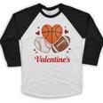 Happy Valentine’s Basketball Football Valentine Baseball Baseball Raglan Shirt Happy Valentine’s Basketball Football Valentine Baseball Baseball Raglan Shirt