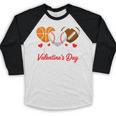 Happy Valentine’s Day Basketball Football Baseball Hearts Baseball Raglan Shirt Happy Valentine’s Day Basketball Football Baseball Hearts Baseball Raglan Shirt