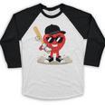 Heart Playing Baseball Valentine Baseball Baseball Raglan Shirt