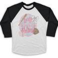 Hey Batter Batter Swing Baseball Game Day Coquette Bow Girly Baseball Raglan Shirt Hey Batter Batter Swing Baseball Game Day Coquette Bow Girly Baseball Raglan Shirt