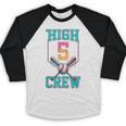 Hi 5 Birthday Party Decorations For Boy Baseball Drip 5th Baseball Raglan Shirt