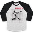 I Hit 100 Days Of School Baseball 100th Day Boys Kids Baseball Raglan Shirt