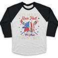 Hit Hard Run Fast Turn Left Baseball Cream Drip Crossed Bats Baseball Raglan Shirt Hit Hard Run Fast Turn Left Baseball Cream Drip Crossed Bats Baseball Raglan Shirt