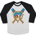 HUGvyn 67 Baseball Ice Cream Drip Six Seven Genz Alpha Slang Baseball Raglan Shirt HUGvyn 67 Baseball Ice Cream Drip Six Seven Genz Alpha Slang Baseball Raglan Shirt