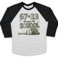 HUGvyn 6733 Days Of School Baseball 100 Days Camo Cap Boys Baseball Raglan Shirt