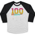 Ice Cream Drip 100 Days Of School Baseball Boys 100th Day Baseball Raglan Shirt