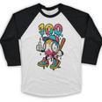 Ice Cream Drip Baseball Party 100 Days Of School Teacher Baseball Raglan Shirt Ice Cream Drip Baseball Party 100 Days Of School Teacher Baseball Raglan Shirt
