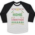 I’Ll Be Home For Christmas Baseball Ugly Sweater Baseball Raglan Shirt I’Ll Be Home For Christmas Baseball Ugly Sweater Baseball Raglan Shirt