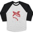 Just A Girl Who Loves Baseball Cute Retro Baseball Lover Baseball Raglan Shirt