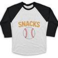 I Just Hope Everyone Has Snacks Baseball Game Day Fan Baseball Raglan Shirt
