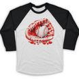Kid Drip Ice Cream Baseball Heart Catcher Valentines Day Boy Baseball Raglan Shirt