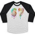 Kids Meme 67 Number Six 6 Seven 7 Ice Cream Drips Baseball Baseball Raglan Shirt