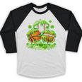 Kids St Patricks Day Shamrock Basketball Baseball Football Baseball Raglan Shirt Kids St Patricks Day Shamrock Basketball Baseball Football Baseball Raglan Shirt