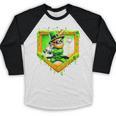 Leprechaun Baseball St Patricks Day Ice Cream Drip Men Boys Baseball Raglan Shirt