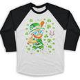 Leprechaun Playing Baseball Happy St Patricks Day Men Boys Baseball Raglan Shirt Leprechaun Playing Baseball Happy St Patricks Day Men Boys Baseball Raglan Shirt