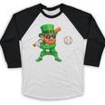 Leprechaun Playing Baseball St Patricks Day Sport Boys Baseball Raglan Shirt Leprechaun Playing Baseball St Patricks Day Sport Boys Baseball Raglan Shirt