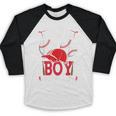 Little Slugger Boy Coming Soon Baby Announcement Baseball Baseball Raglan Shirt