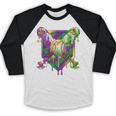 Mardi Gras Ice Cream Drip Baseball Sports For Men Women Kids Baseball Raglan Shirt