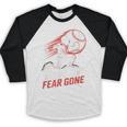 Mask On Fear Gone Baseball Catcher Softball Baseball Raglan Shirt