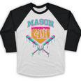 Mason 41 Meme Ice Cream Drip Baseball Birthday Costume Baseball Raglan Shirt