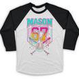 Mason 67 Ice Cream Drip Baseball Ice Cream Drip Baseball Raglan Shirt Mason 67 Ice Cream Drip Baseball Ice Cream Drip Baseball Raglan Shirt