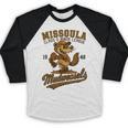 Missoula Mudweasels Retro Minor League Baseball Baseball Raglan Shirt Missoula Mudweasels Retro Minor League Baseball Baseball Raglan Shirt