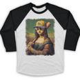 Mona Lisa Baseball Trending Aesthetic Streetwear Baseball Raglan Shirt