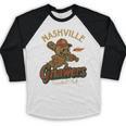 Nashville Gnawers Retro Minor League Baseball Baseball Raglan Shirt