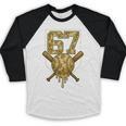 Number 67 Baseball Drip Camo Six Seven Meme Boys Kids Baseball Raglan Shirt Number 67 Baseball Drip Camo Six Seven Meme Boys Kids Baseball Raglan Shirt