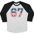 Number 67 USA Raglan Baseball Tee Baseball Raglan Shirt