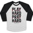 Play Hard Pray Hard Youth Boy Christian Baseball Jesus Baseball Raglan Shirt Play Hard Pray Hard Youth Boy Christian Baseball Jesus Baseball Raglan Shirt