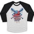 Respect The Drip Baseball American Flag Ice Cream Drip Youth Baseball Raglan Shirt Respect The Drip Baseball American Flag Ice Cream Drip Youth Baseball Raglan Shirt