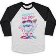 Respect The Drip Baseball Bat Sunglasses Mascot Baseball Raglan Shirt Respect The Drip Baseball Bat Sunglasses Mascot Baseball Raglan Shirt