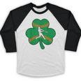 Retro Shamrock Baseball St Patricks Day Men Women Boys Girls Baseball Raglan Shirt