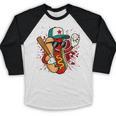 Retro Vintage Baseball Hot Dogs Baseball Raglan Shirt Retro Vintage Baseball Hot Dogs Baseball Raglan Shirt