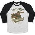 Riverside Ravagers Retro Minor League Baseball Baseball Raglan Shirt Riverside Ravagers Retro Minor League Baseball Baseball Raglan Shirt