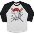 Santa Sports Christmas Baseball Player Baseball Raglan Shirt Santa Sports Christmas Baseball Player Baseball Raglan Shirt
