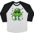 Shamrocks Playing Baseball St Patricks Day 6 7 Meme Men Boys Baseball Raglan Shirt Shamrocks Playing Baseball St Patricks Day 6 7 Meme Men Boys Baseball Raglan Shirt